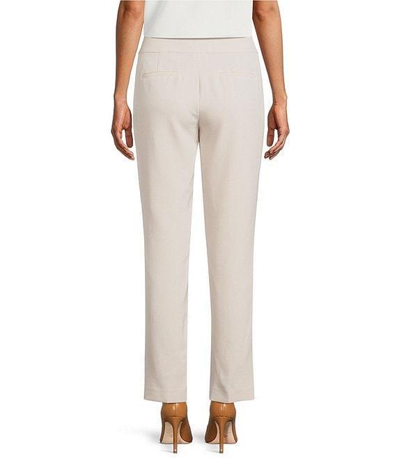 Kasper Crepe Fly Front Slim Pants Product Image
