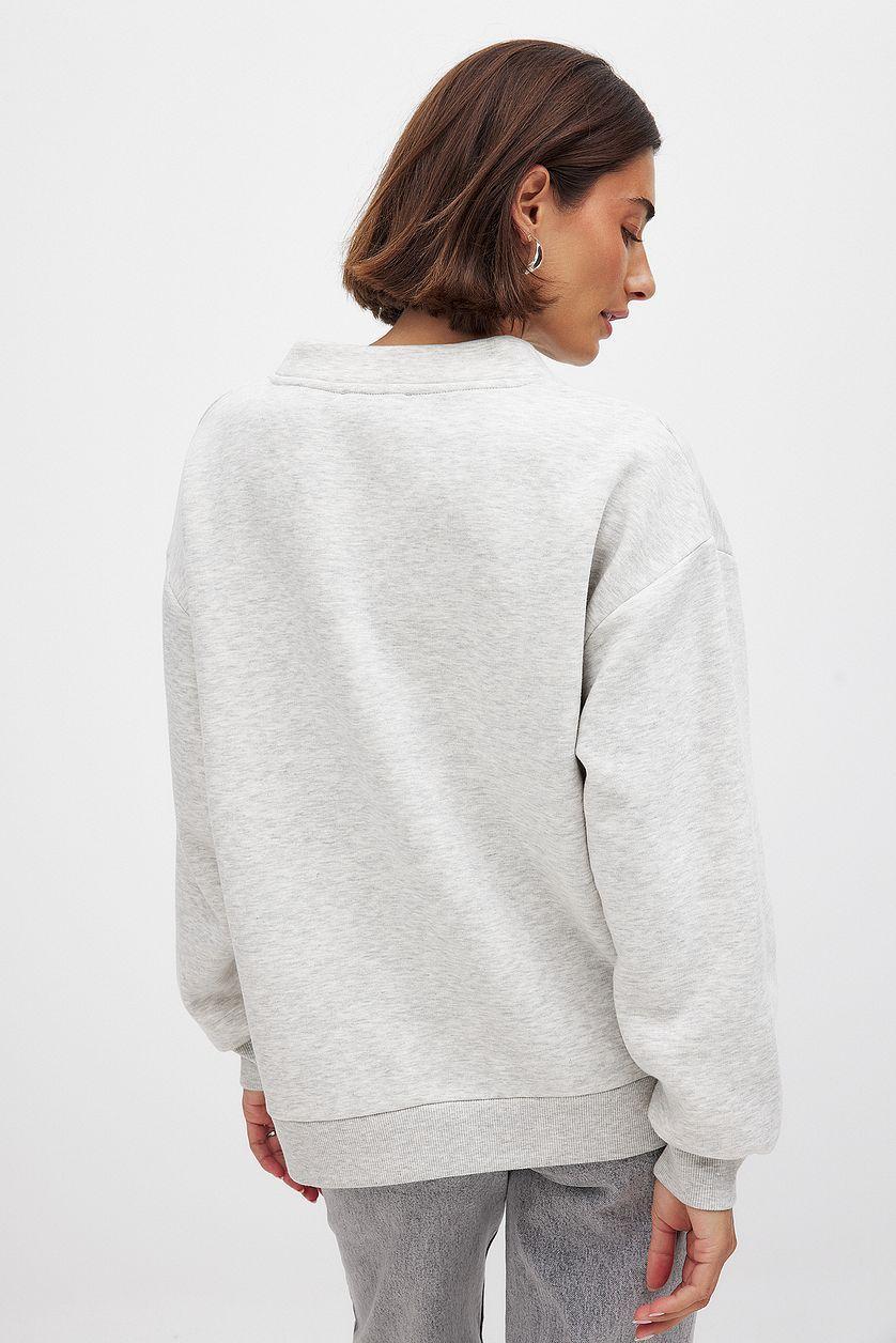 High Neck Detail Sweatshirt Product Image
