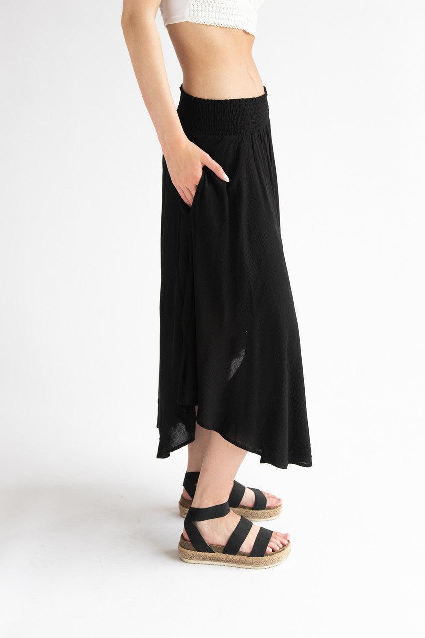 Asymmetric Hem Maxi Skirt Product Image