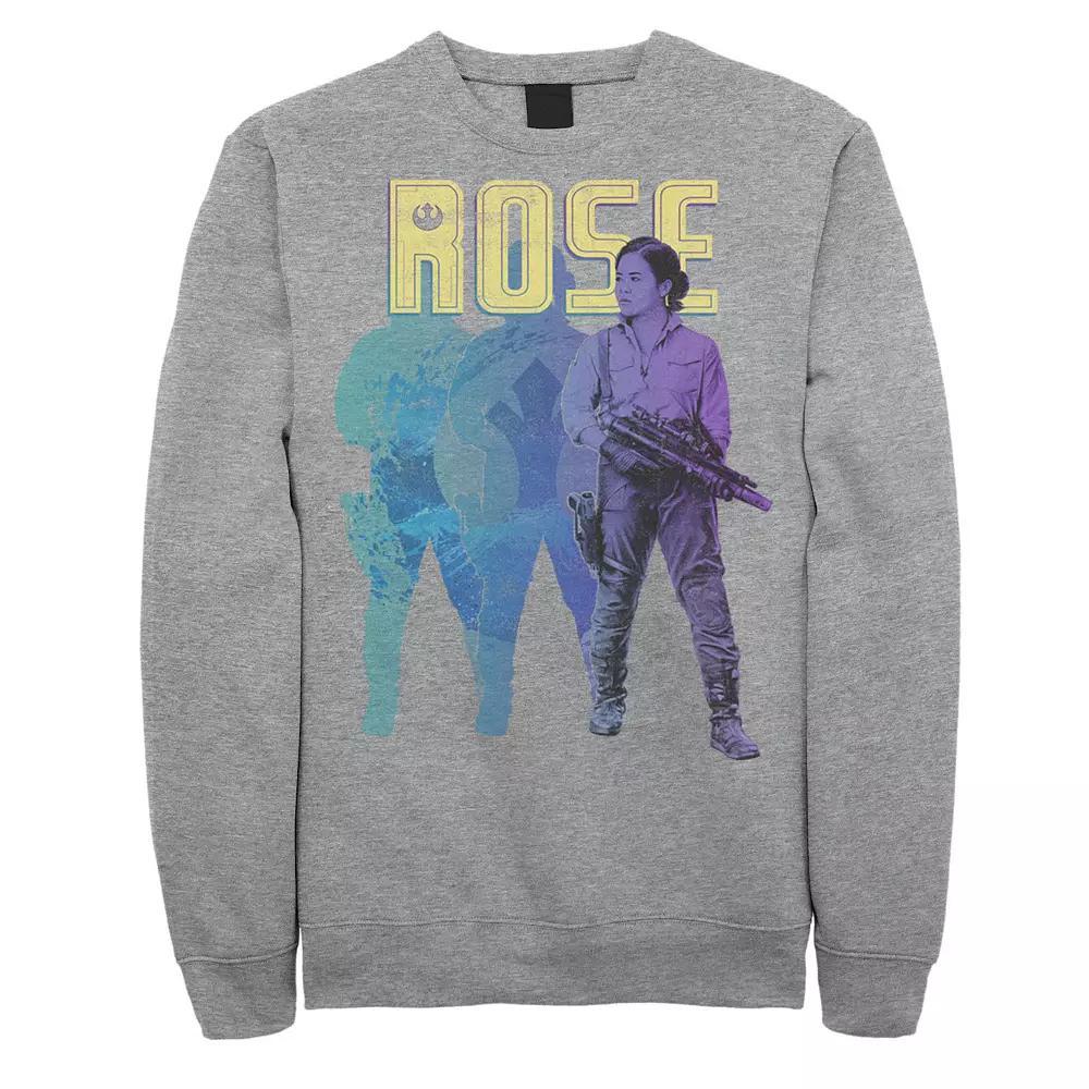 Men's Star Wars The Rise Of Skywalker Rose Gradient Portrait Sweatshirt,  Product Image