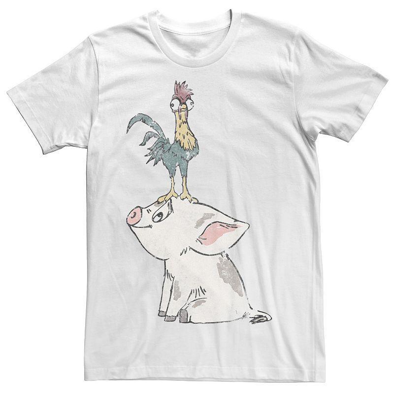 Disney's Moana Pua Drawn Smile Men's Tee, Size: Medium, White Product Image