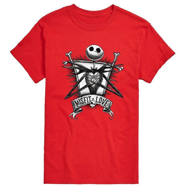 Disney's Nightmare Before Christmas Jack Men's Graphic Tee, Size: Small, Red Product Image