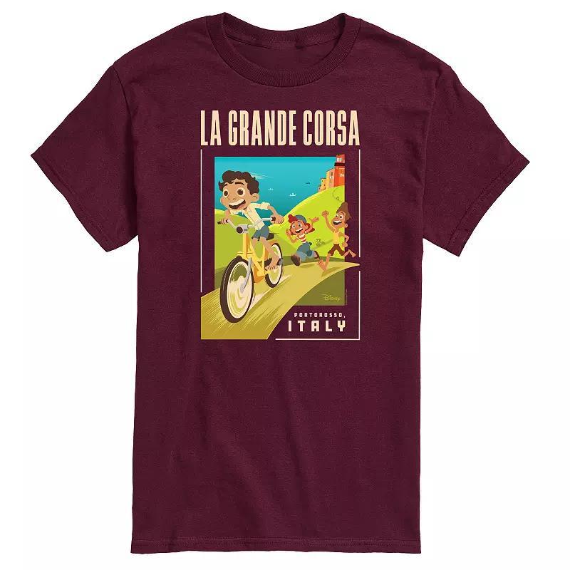 Disneys Luca Mens La Grande Postcard Graphic Tee Product Image