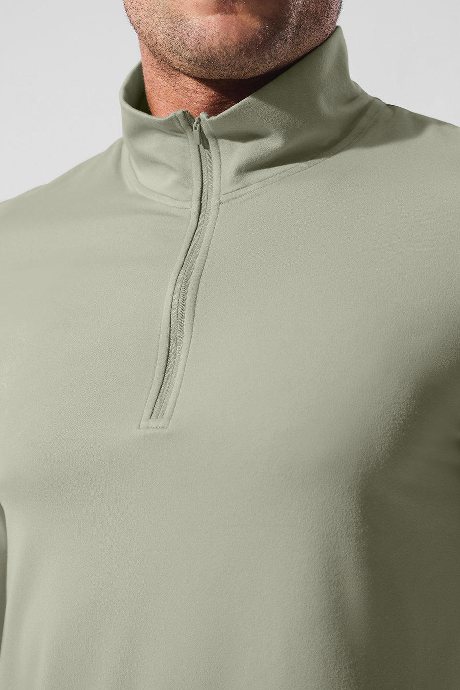 Conquer 1/4 Zip Reform Long Sleeve - Limestone Product Image