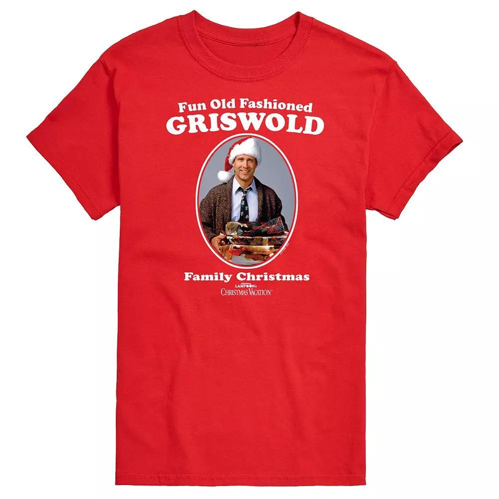 Men's National Lampoon's Christmas Vacation Fun Old Fashioned Griswold Graphic Tee, Size: Large, Red Product Image