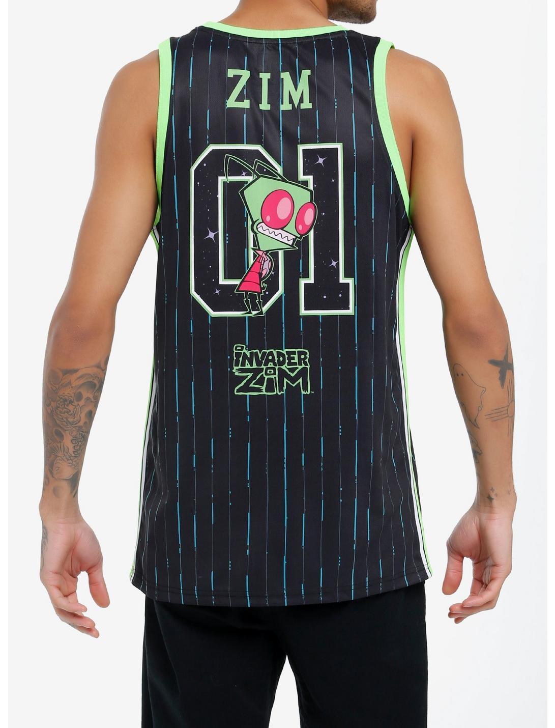 Invader Zim Irk Stripe Basketball Jersey Product Image