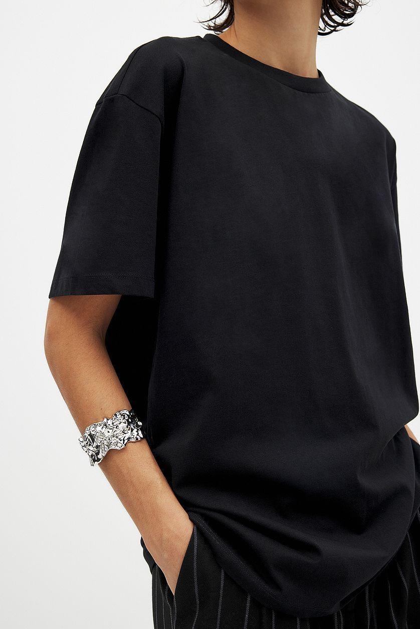 Round Neck Oversized Tee Product Image