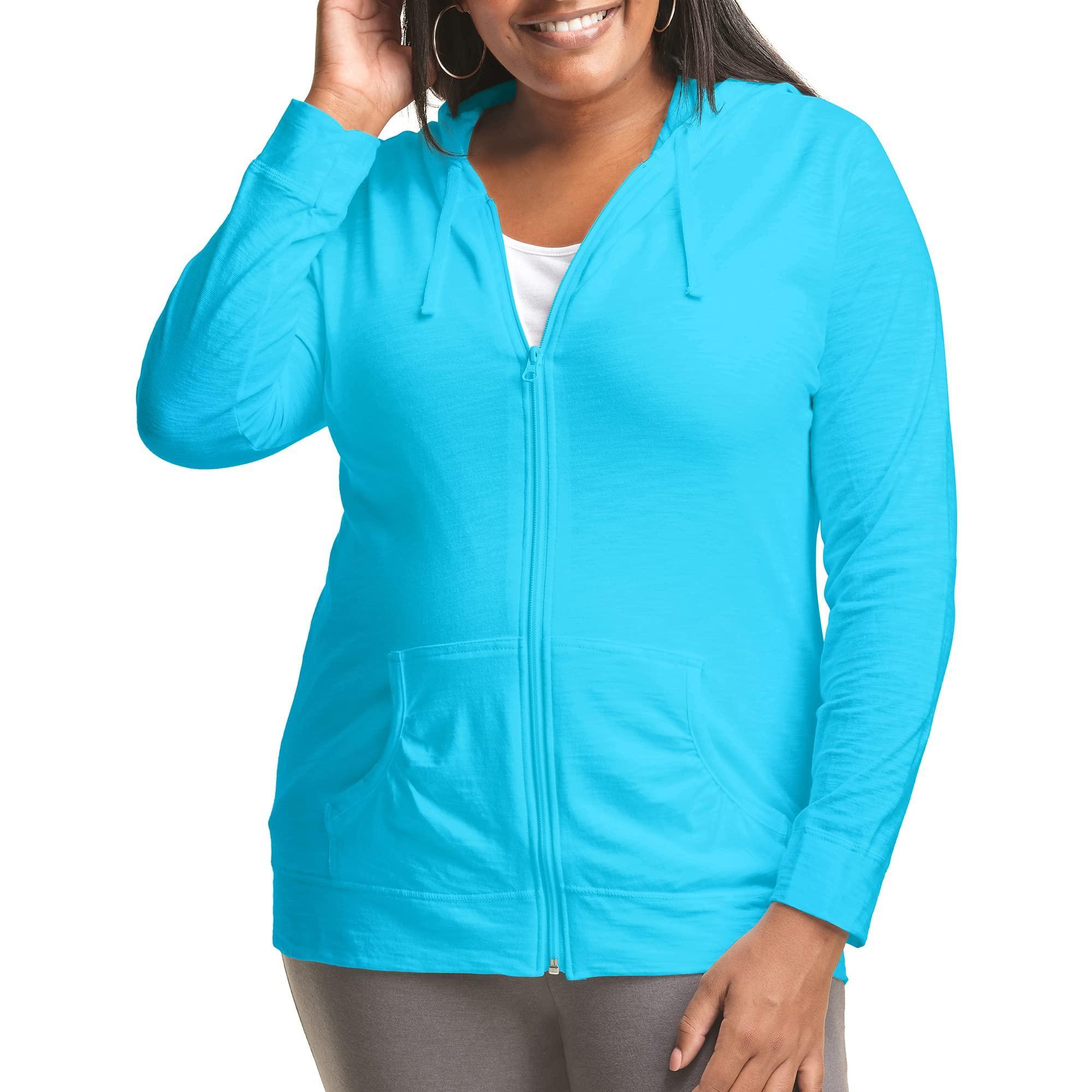 Plus Size Just My Size® Slubbed Hoodie, Women's, Size: 5XL, Dada Gray Product Image