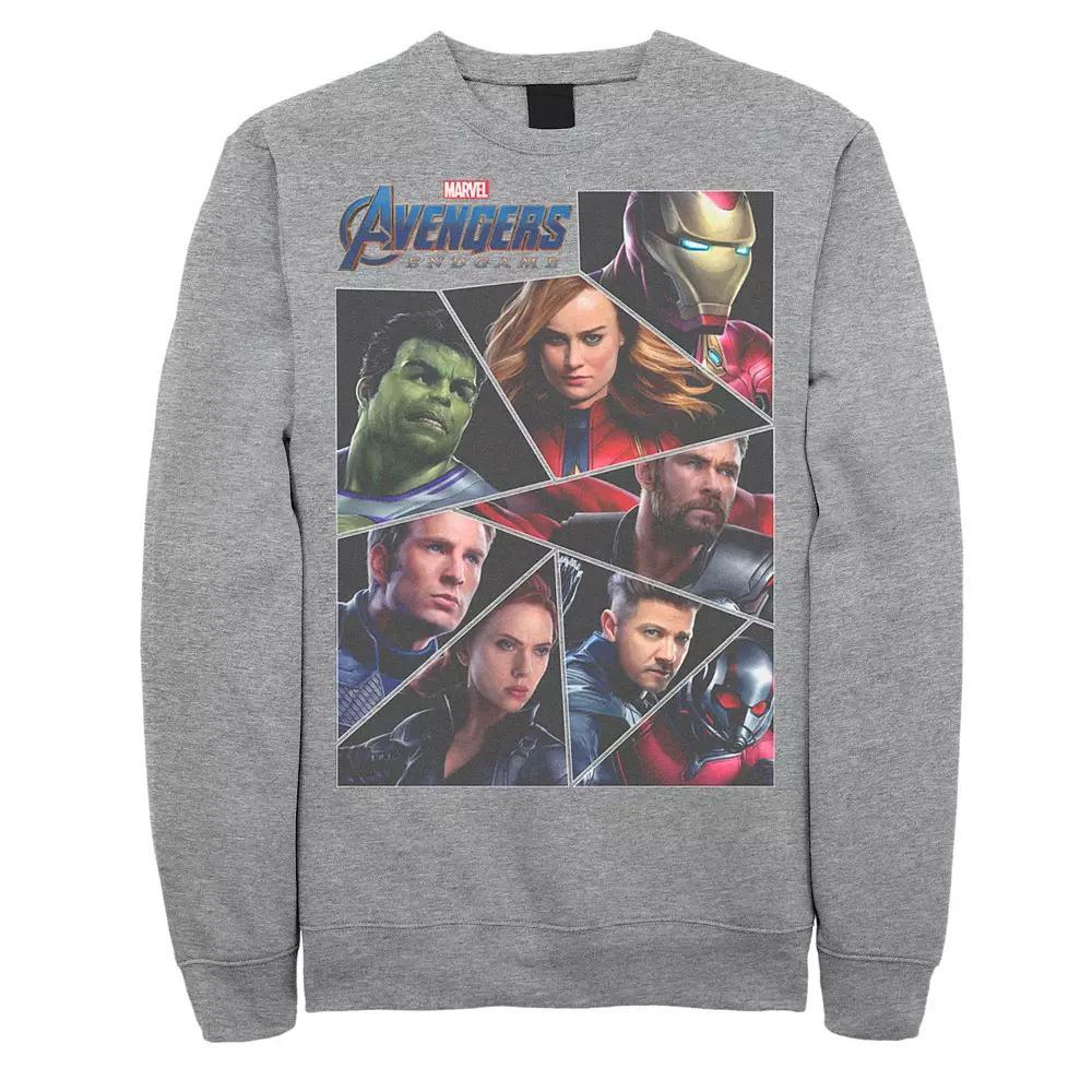 Men's Marvel Avengers Endgame Broken Character Panels Tee, Size: XL, Athletic Grey Product Image