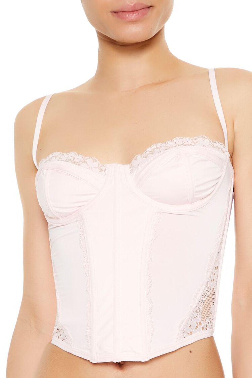 Lace-Trim Lingerie Corset Cami | Forever 21 Product Image