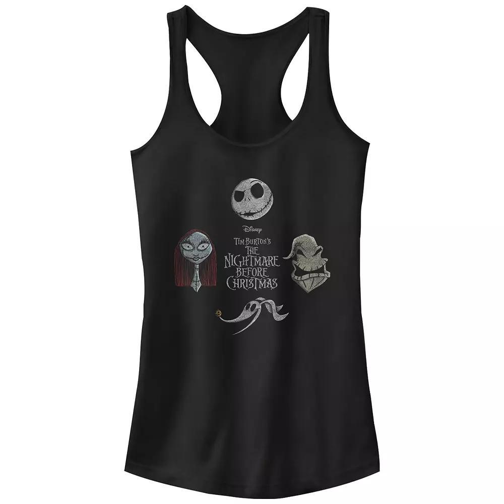 Disney's The Nightmare Before Christmas Characters Heads Juniors' Racerback Tank Top, Girl's,  Product Image