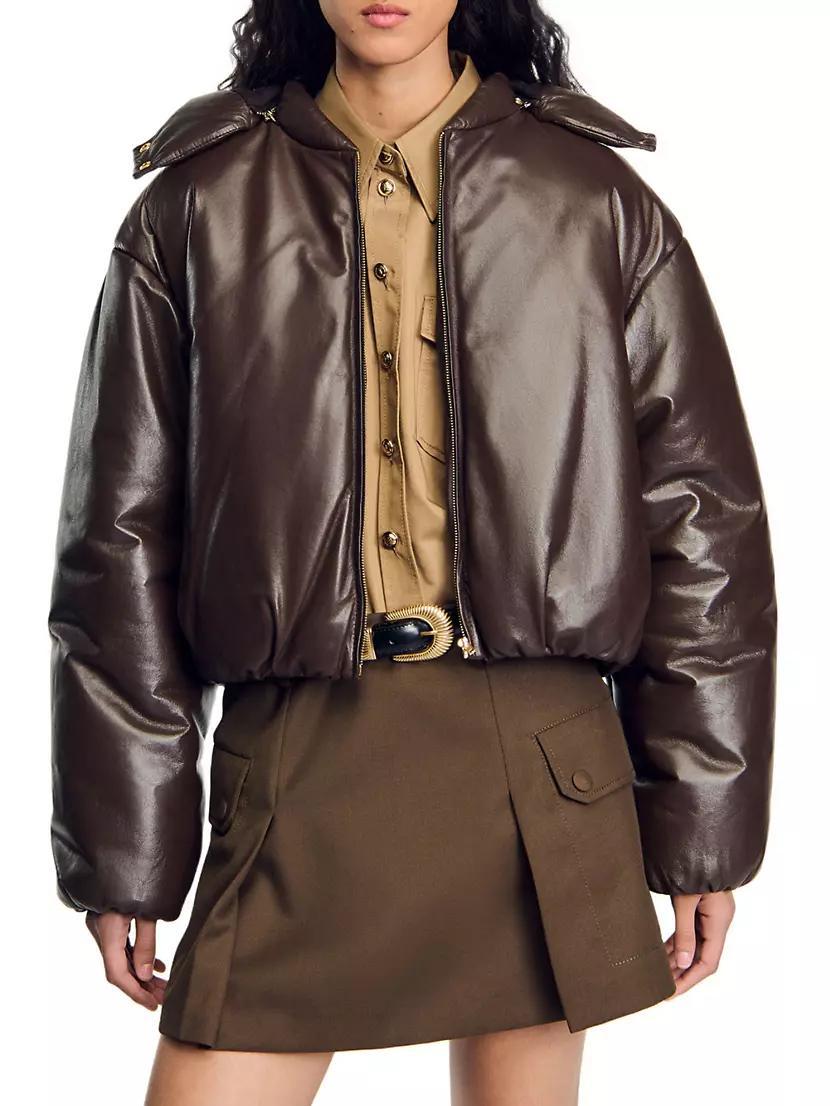 Glazed Leather Jacket Product Image