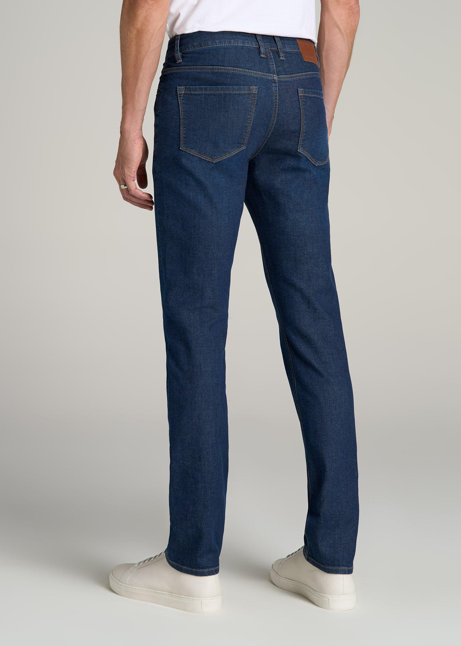 Dylan SLIM-FIT Fleeced Jeans for Tall Men in Colorado Blue Wash Product Image