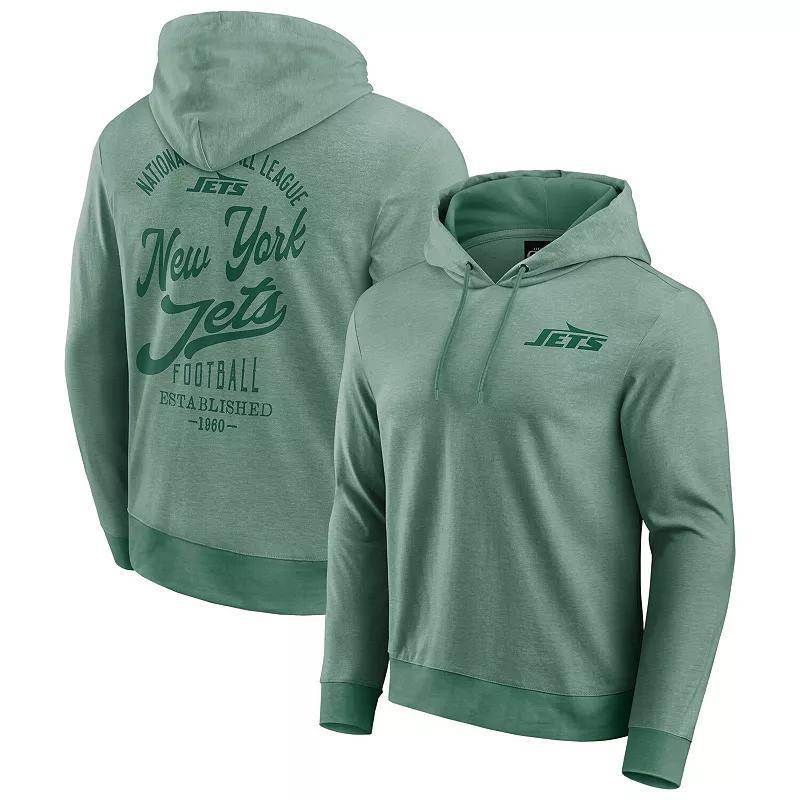 Men's Darius Rucker Collection by Fanatics Green New York Jets Tonal Knit Pullover Hoodie,  Product Image