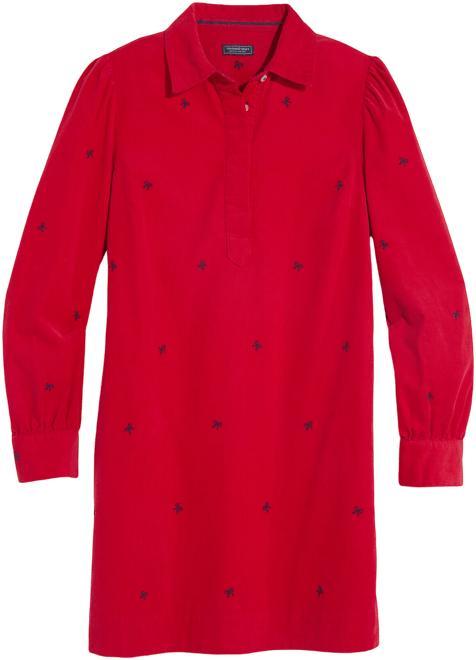 Embroidered Cord Popover Dress Product Image