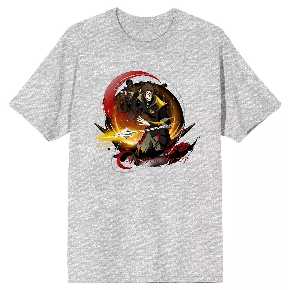 Men's Castlevania Trevor Belmont Poster Tee, Size: XXL, Grey Product Image