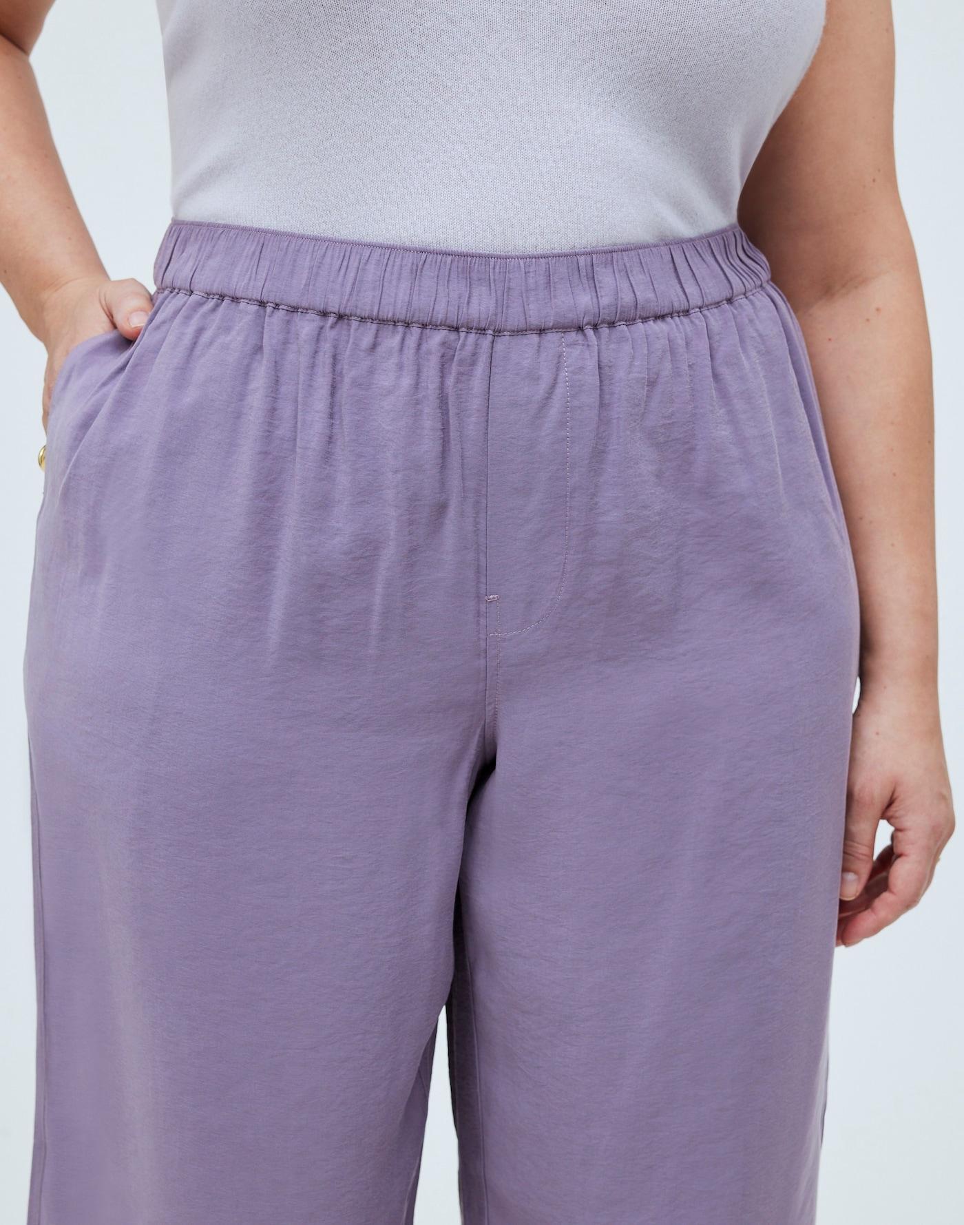 Plus Pull-On Wide-Leg Pants in Softdrape Product Image