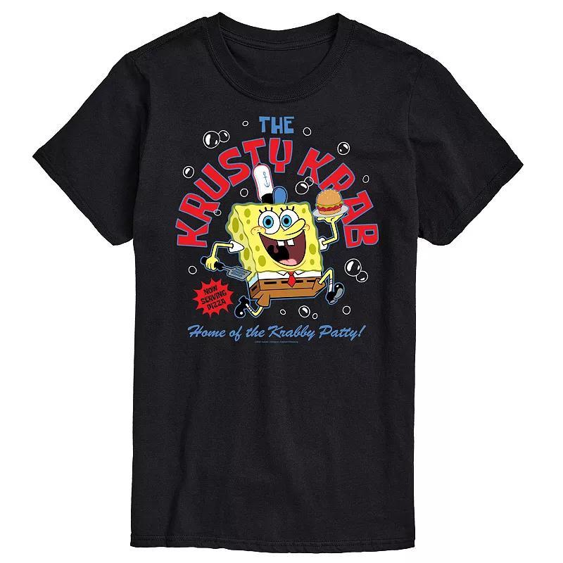 Big & Tall SpongeBob SquarePants Krusty Krab Delivery Graphic Tee, Men's, Size: XL Tall, Black Product Image