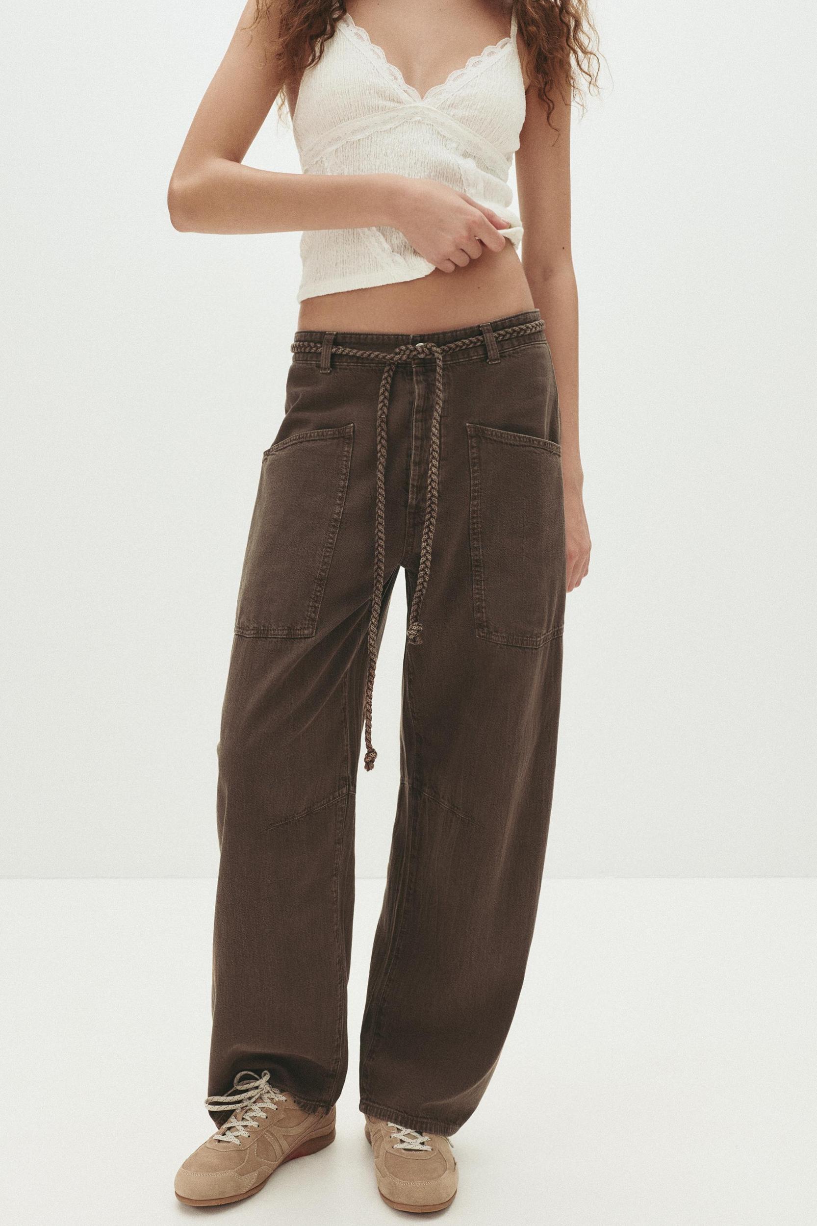 Baggy trousers with drawstring Product Image