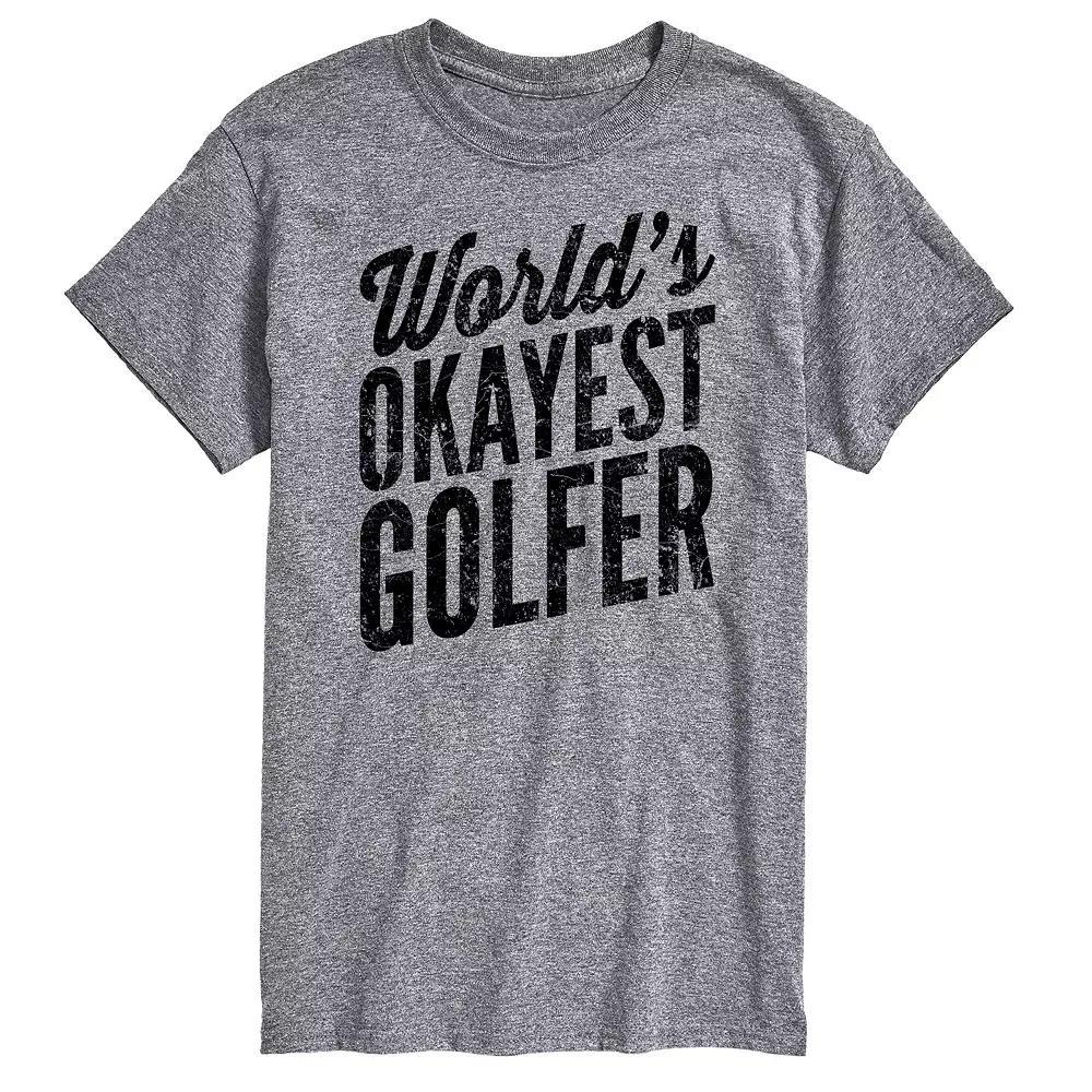 Men's Worlds Okayest Golfer Graphic Tee,  Product Image