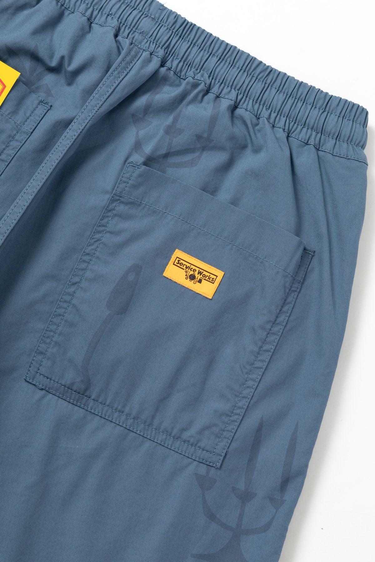 Nourish Printed Chef Shorts - Slate Product Image