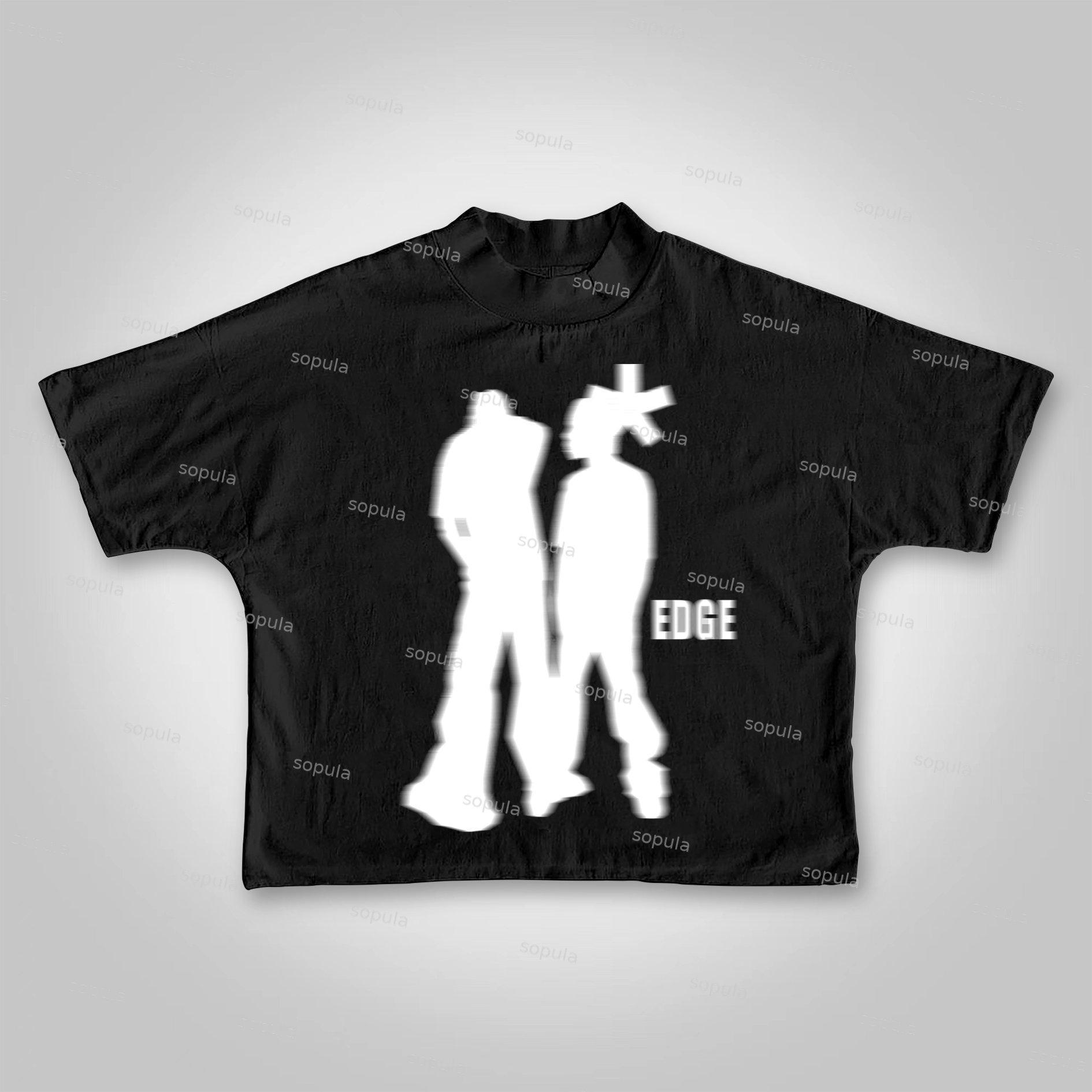 Sopula Street Portrait Edge Graphic Print Cropped T-shirt Product Image