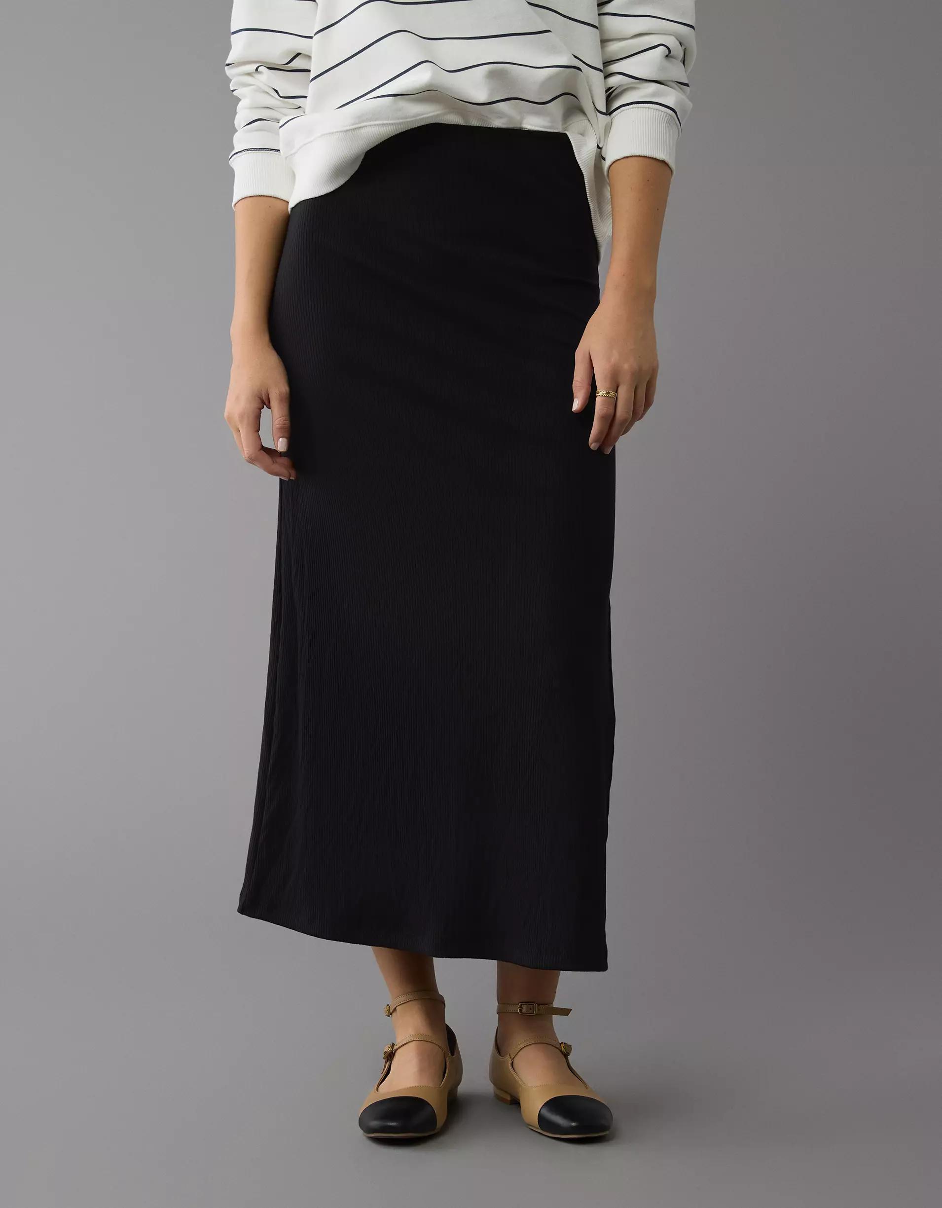 AE High-Waisted Column Maxi Skirt Product Image