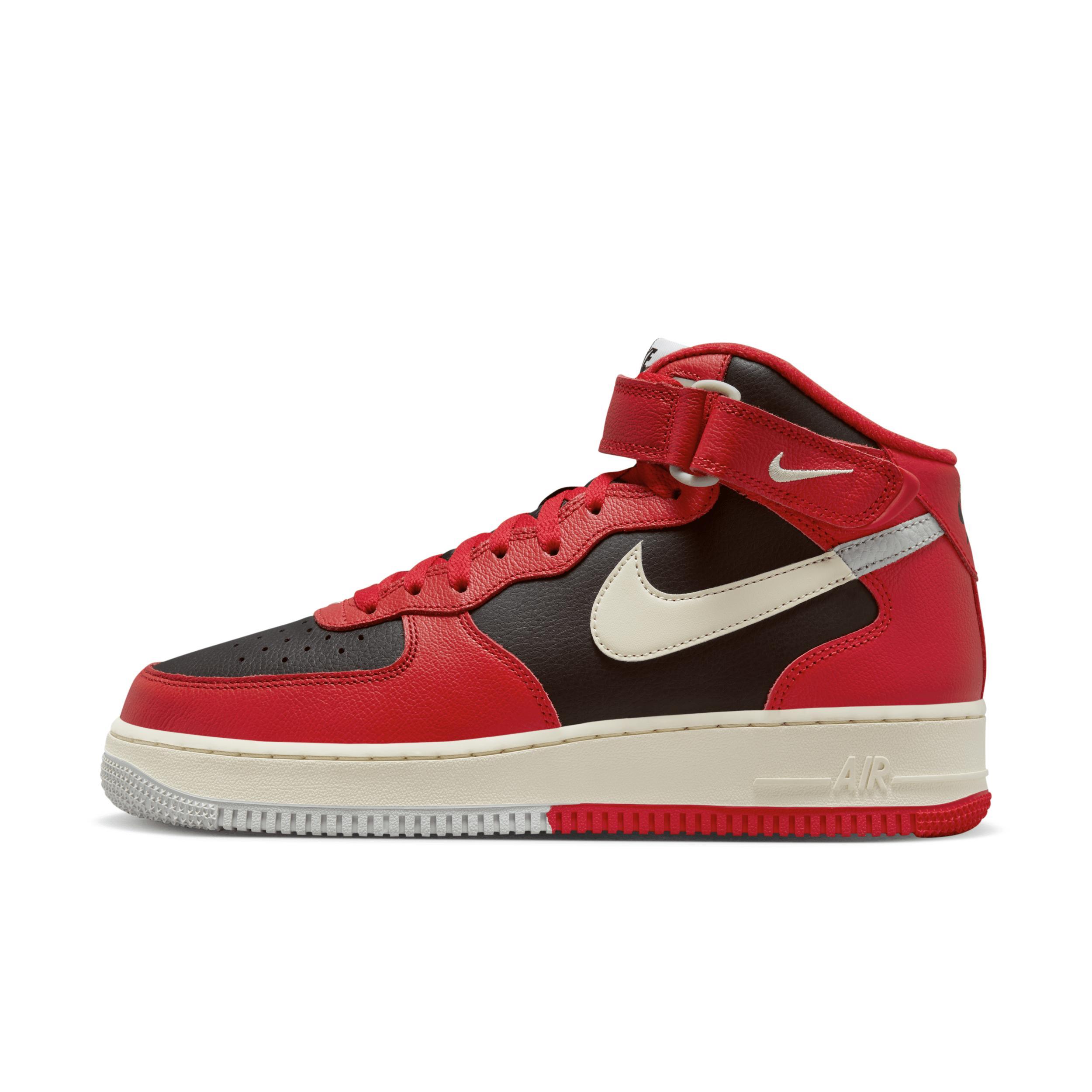 Nike Mens Air Force 1 Mid LV8 RMX - Basketball Shoes Coconut Milk/Lt Silver/Black Product Image