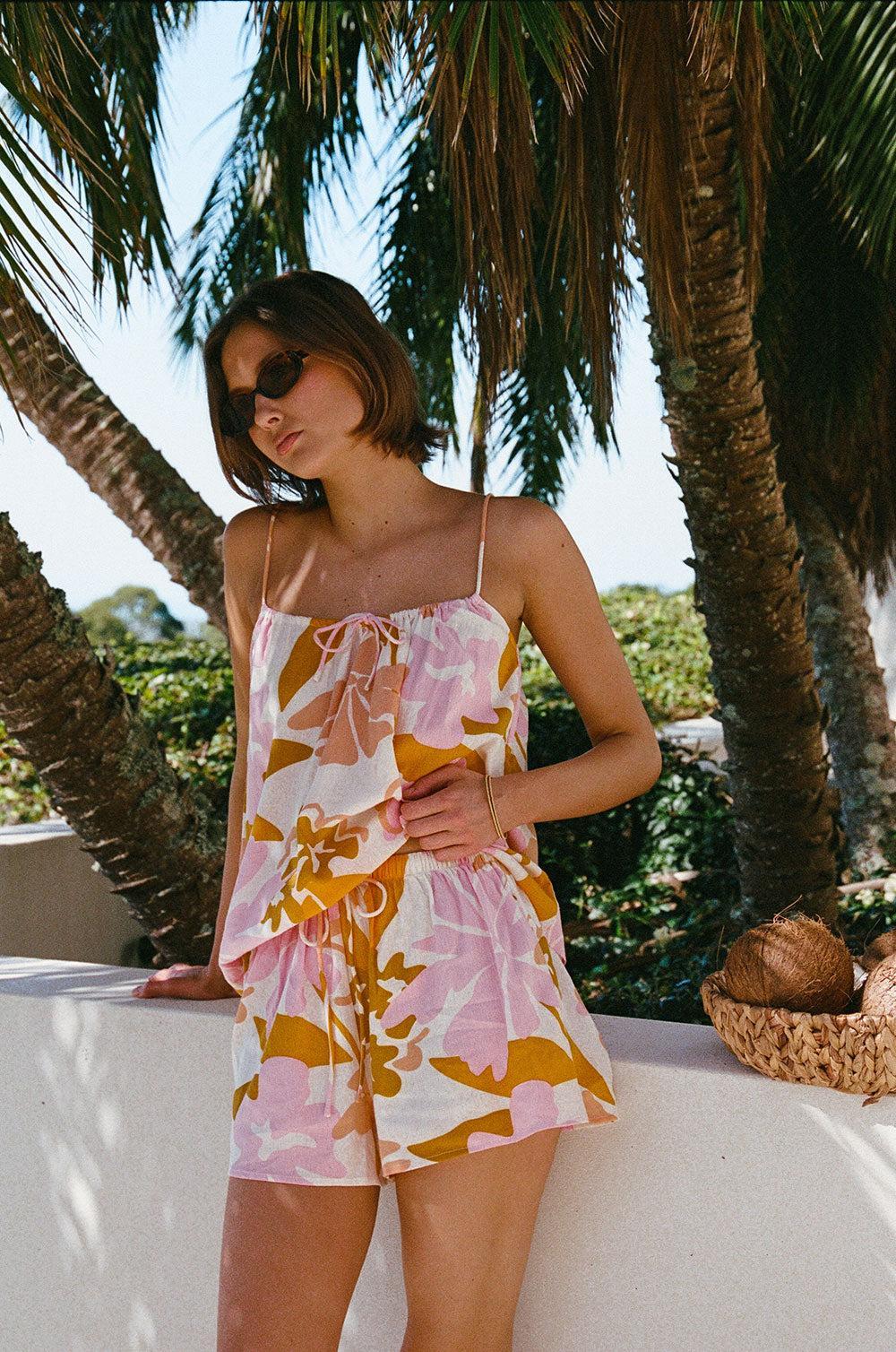 Jetta Shorts - Hibiscus Product Image