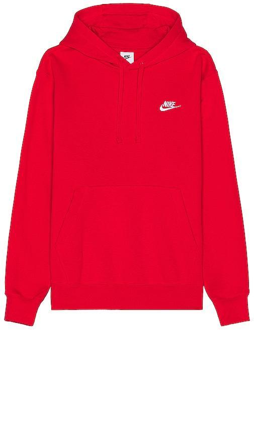 Nike Club unisex hoodie in red Product Image