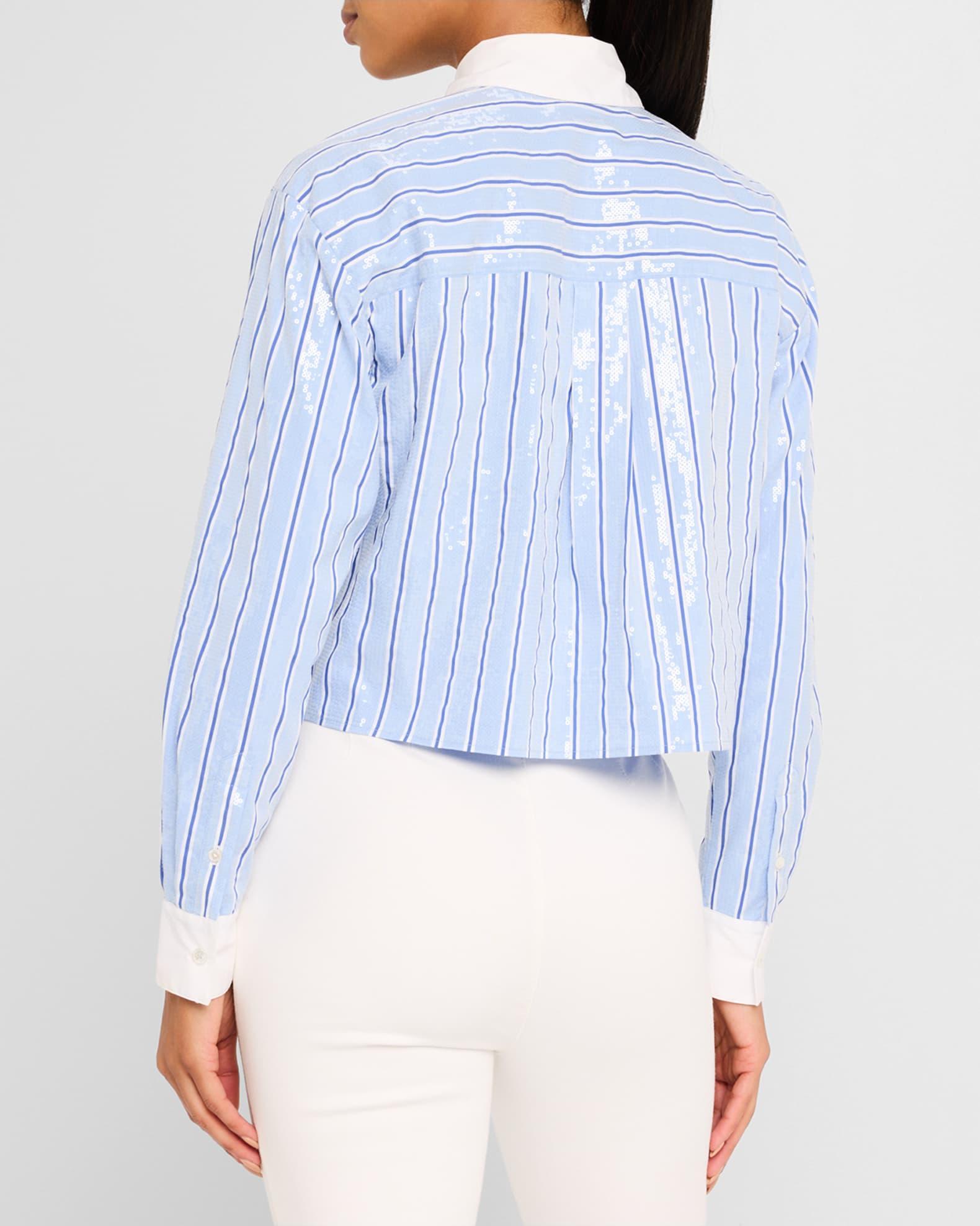Maia Stripe Sequined Shirt Product Image