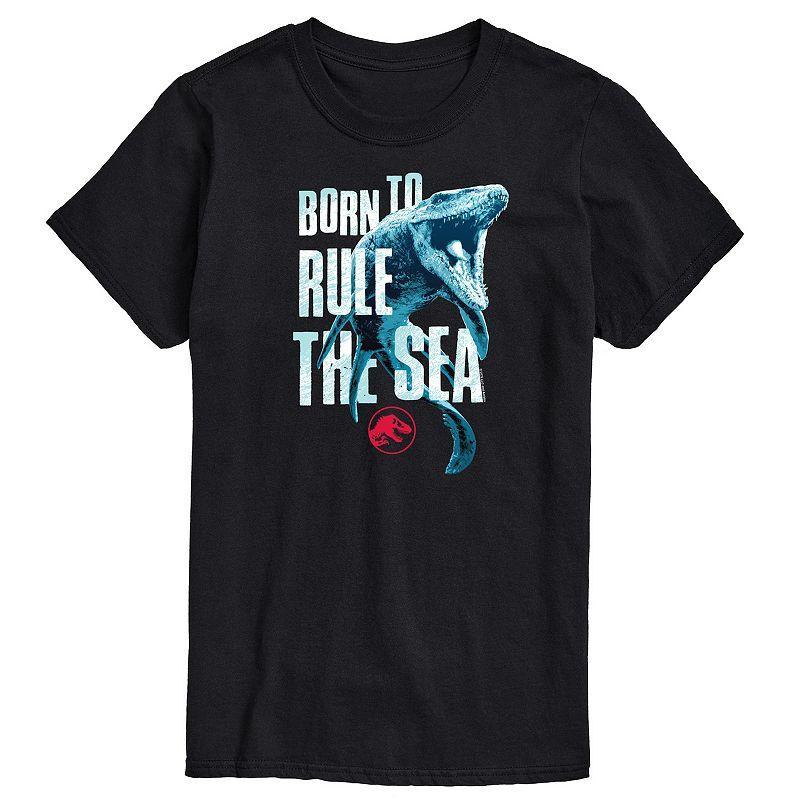 Men's Jurassic World Born To Rule The Sea Long Sleeve, Size: Small, Black Product Image