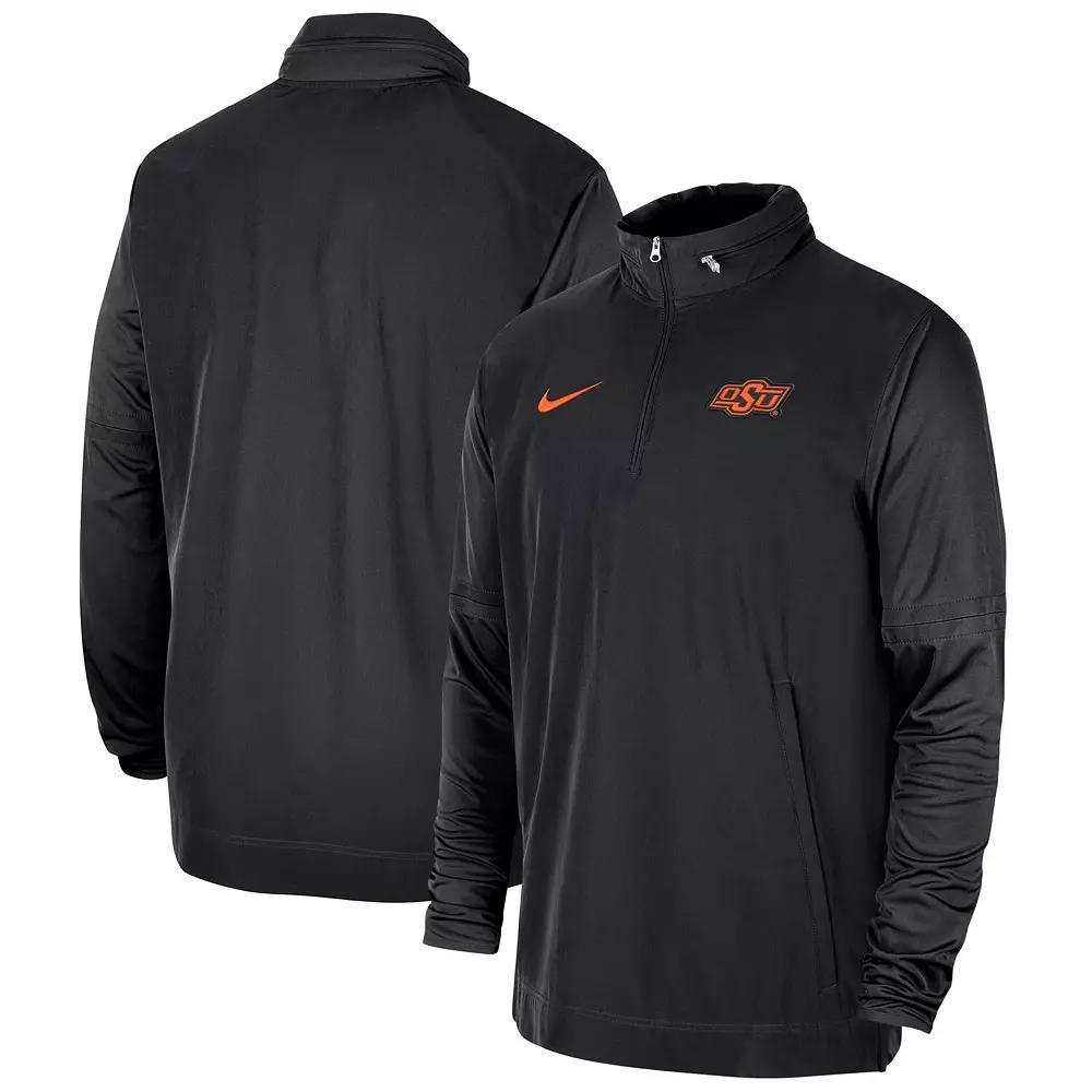 Mens Nike Scarlet Ohio State Buckeyes 2023 Coach Half-Zip Hooded Jacket Product Image