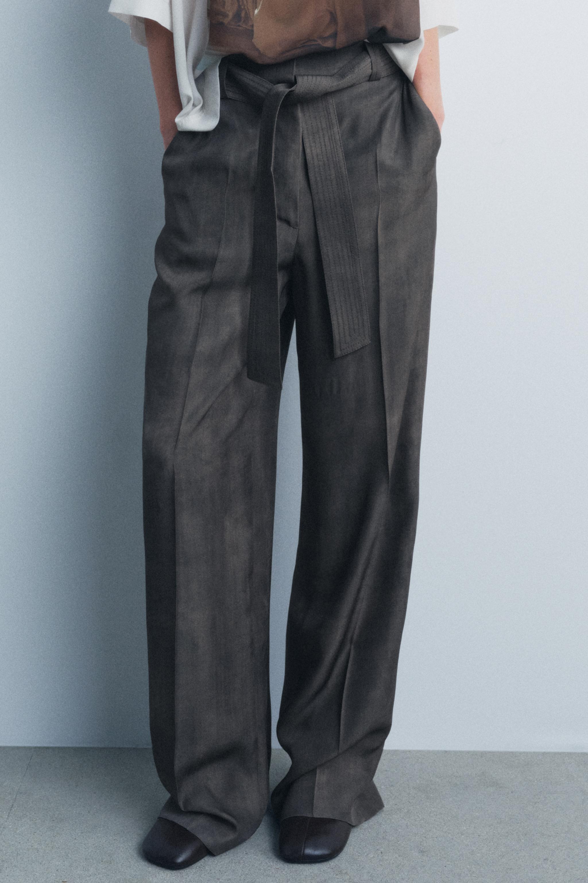 BELTED PANTS ZW COLLECTION Product Image