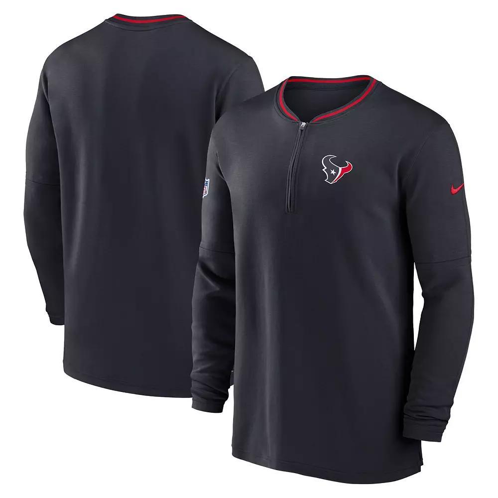 Men's Nike Black Houston Texans Coach Half-Zip Sweatshirt,  Product Image