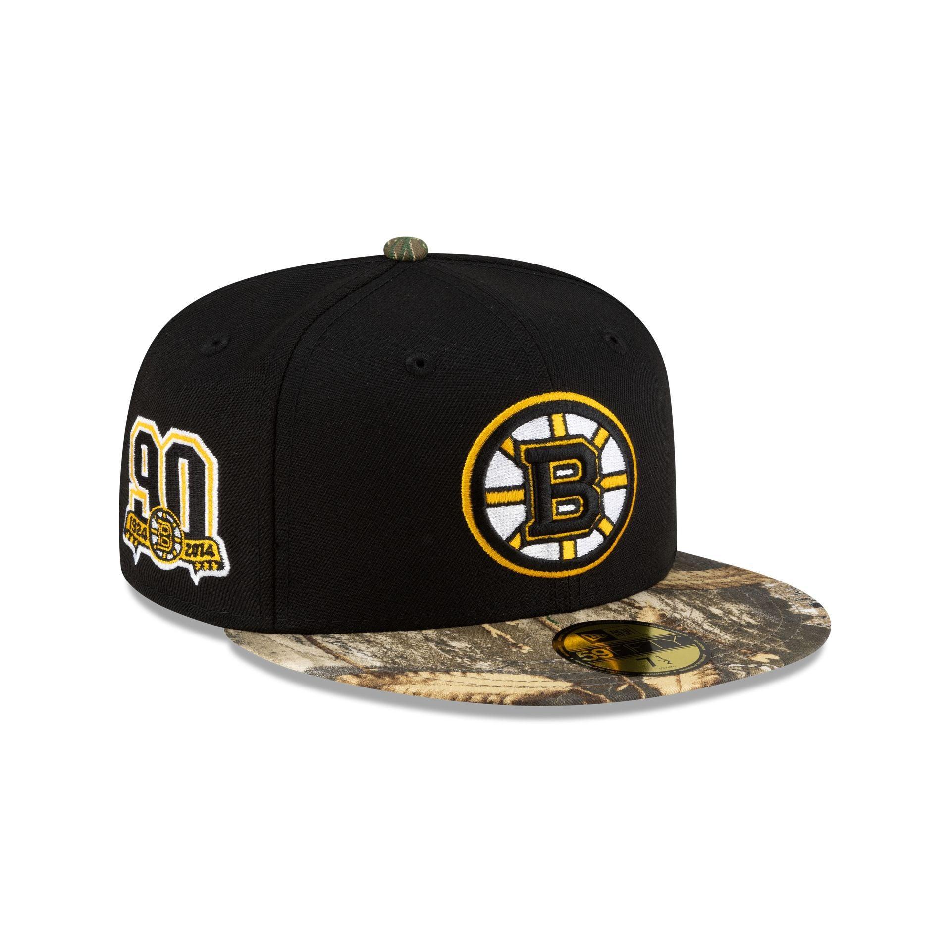 Boston Bruins Realtree Visor 59FIFTY Fitted Hat Male Product Image