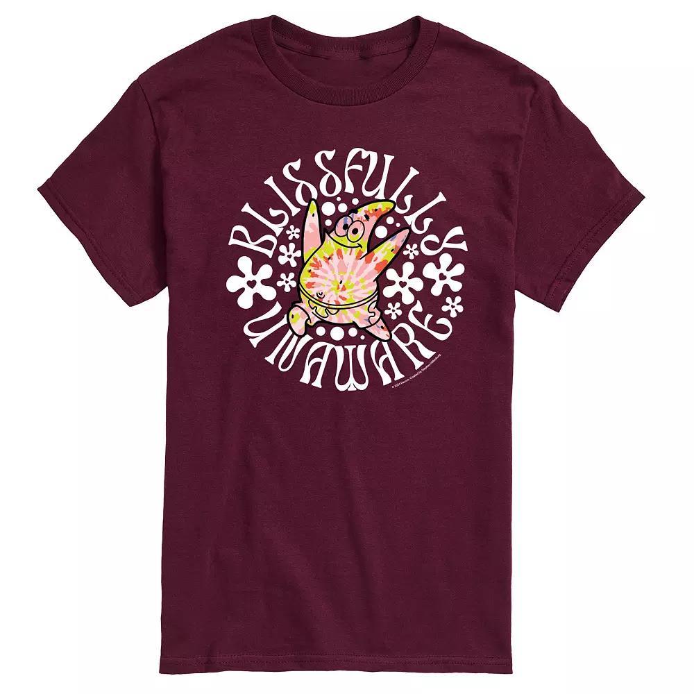 Men's SpongeBob SquarePants Blissfully Unaware Graphic Tee, Size: Small, Purple Product Image