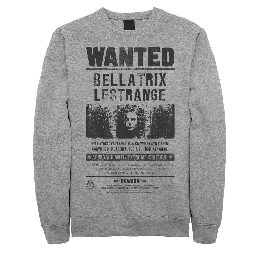 Men's Harry Potter Bellatrix Lestrange Wanted Poster Sweatshirt,  Product Image