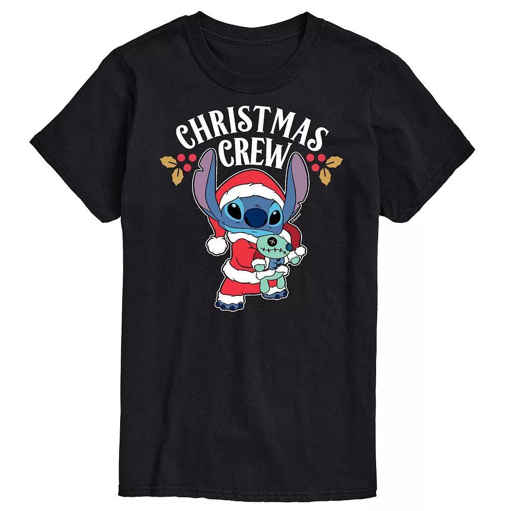Disney's Lilo & Stitch Big & Tall Christmas Crew Graphic Tee, Men's,  Product Image