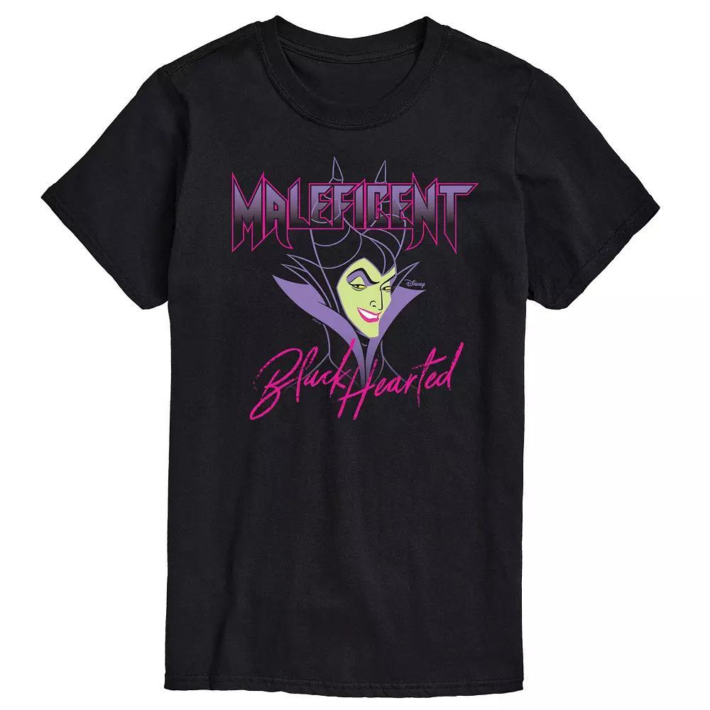 Disney Villains Maleficent Men's Black Hearted Graphic Tee,  Product Image