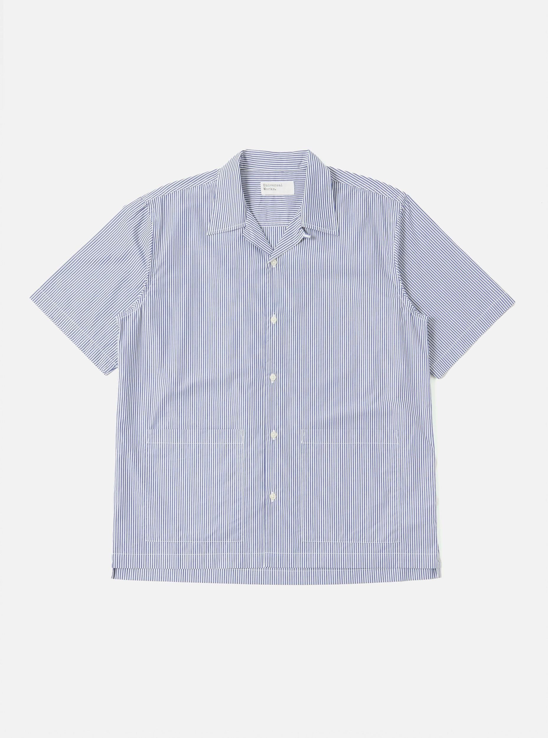 Navy Classic Stripe Short Pyjama Set Product Image