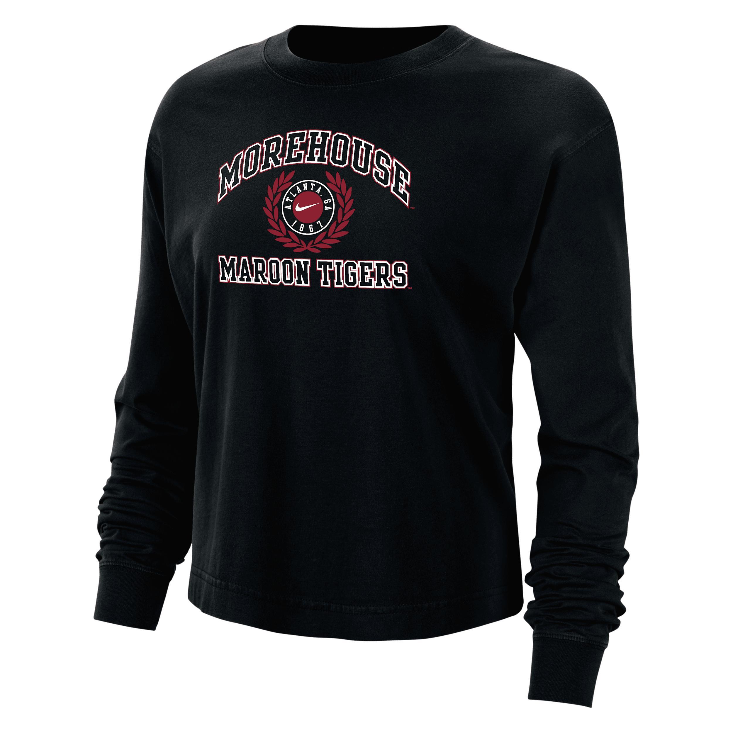 Morehouse Nike Womens College Boxy Long-Sleeve T-Shirt Product Image