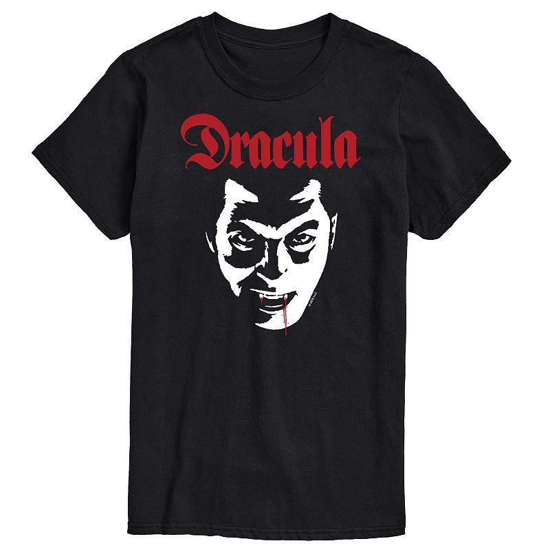 Big & Tall Universal Monsters Dracula Face Graphic Tee, Men's, Size: 4XB, Black Product Image