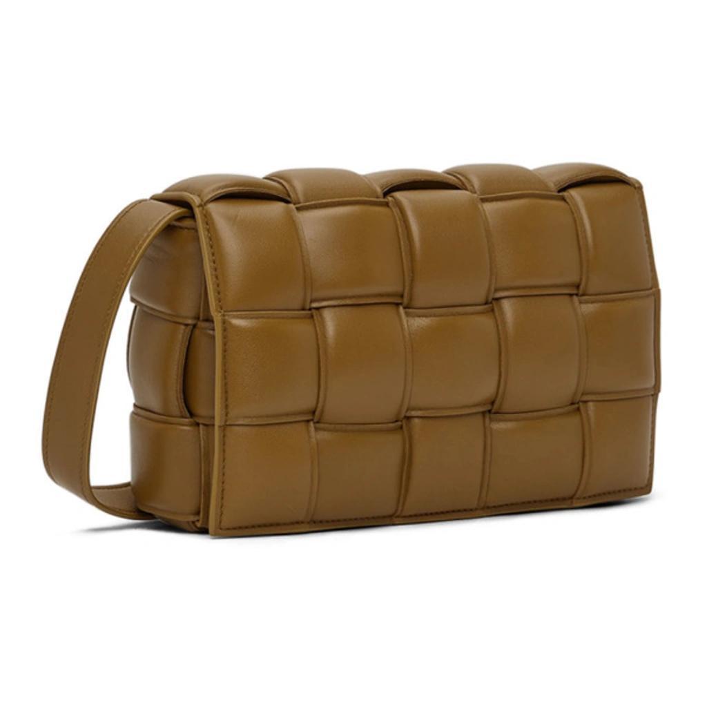 BOTTEGA VENETA Khaki Padded Cassette Shoulder Bag In 7745 Acorn/gold Product Image