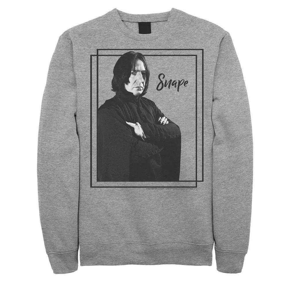 Men's Harry Potter Snape Simple Framed Portrait Fleece Graphic Pullover,  Product Image