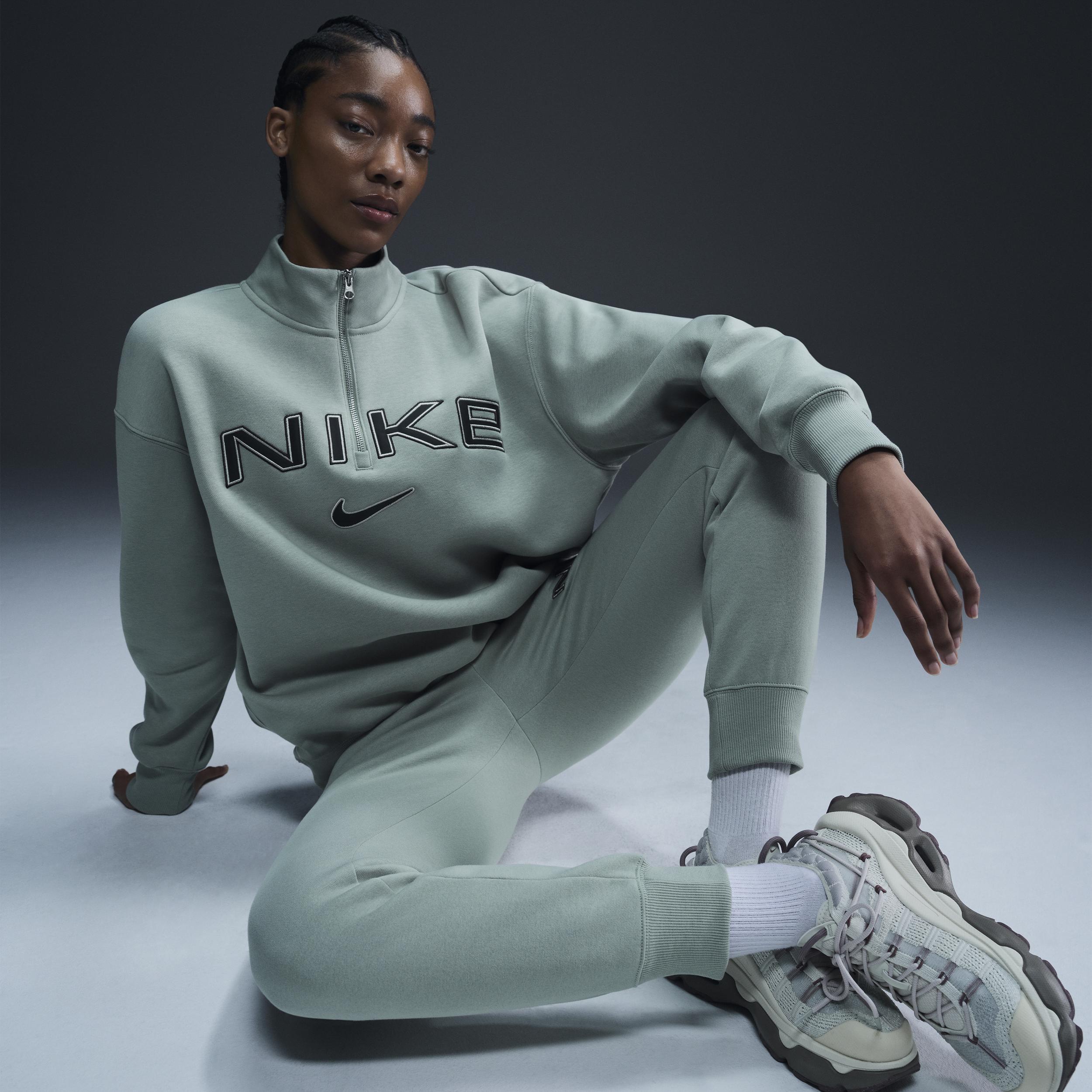 Nike Sportswear Phoenix Fleece Women's Oversized 1/4-Zip Logo Top Product Image