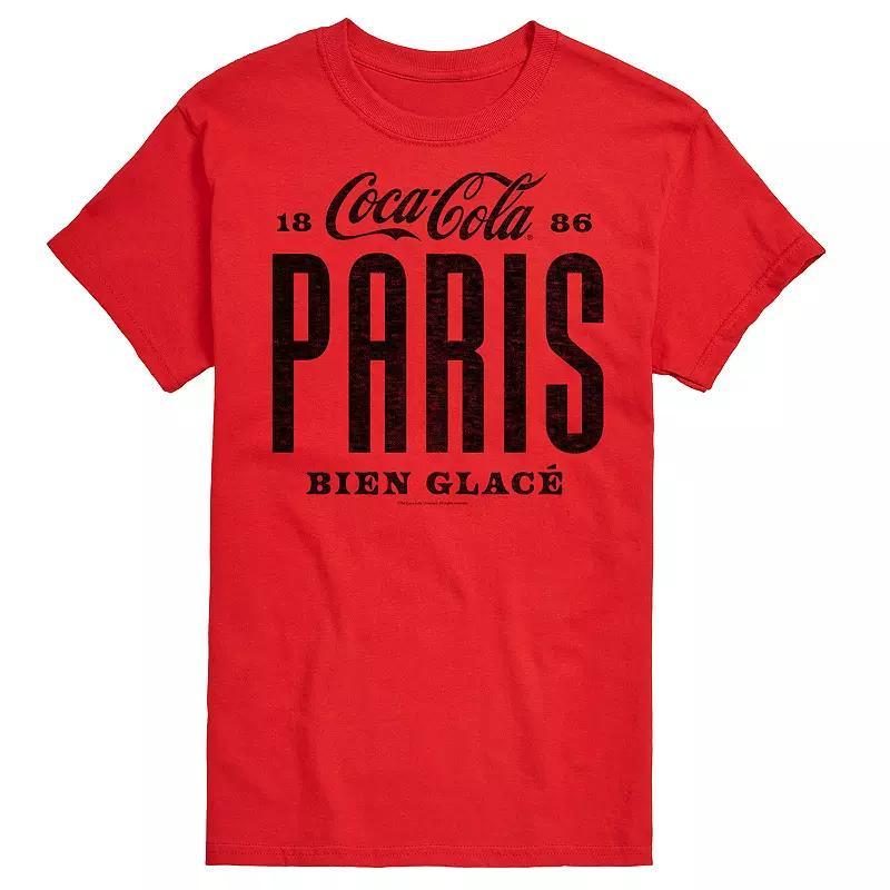 Men's Coca-Cola Paris Graphic Tee, Size: XXL, White Product Image