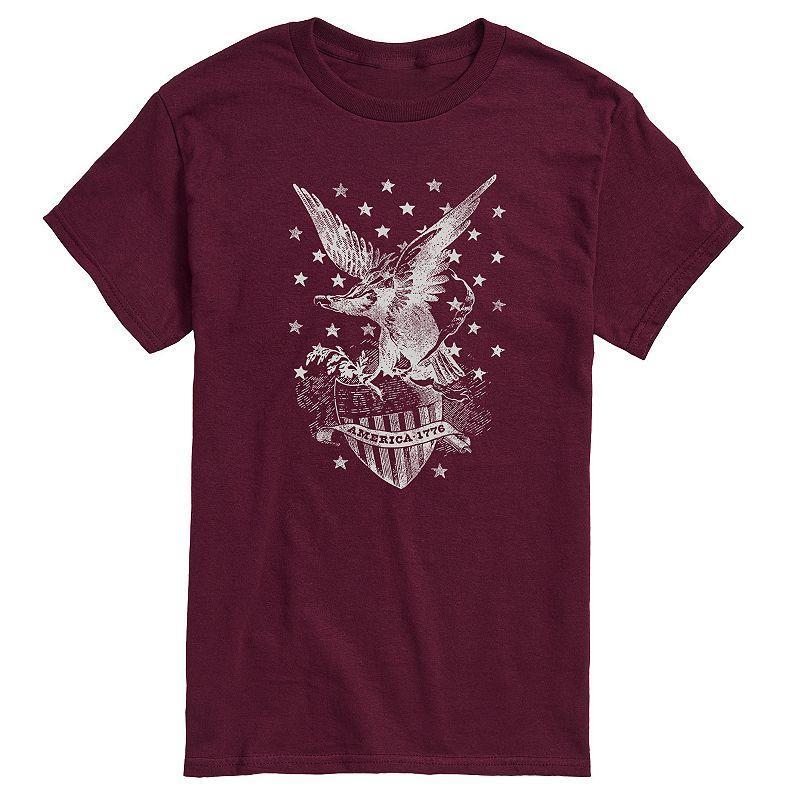 Big & Tall America Eagle Stars Graphic Tee, Men's, Size: XL Tall, Black Product Image