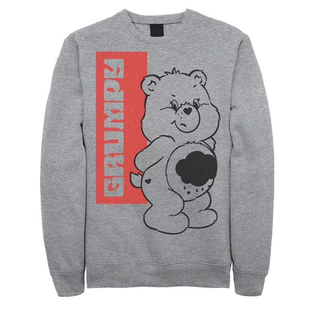 Big & Tall Care Bears Grumpy Bear Sweatshirt, Men's, Size: 3XB, Athletic Grey Product Image