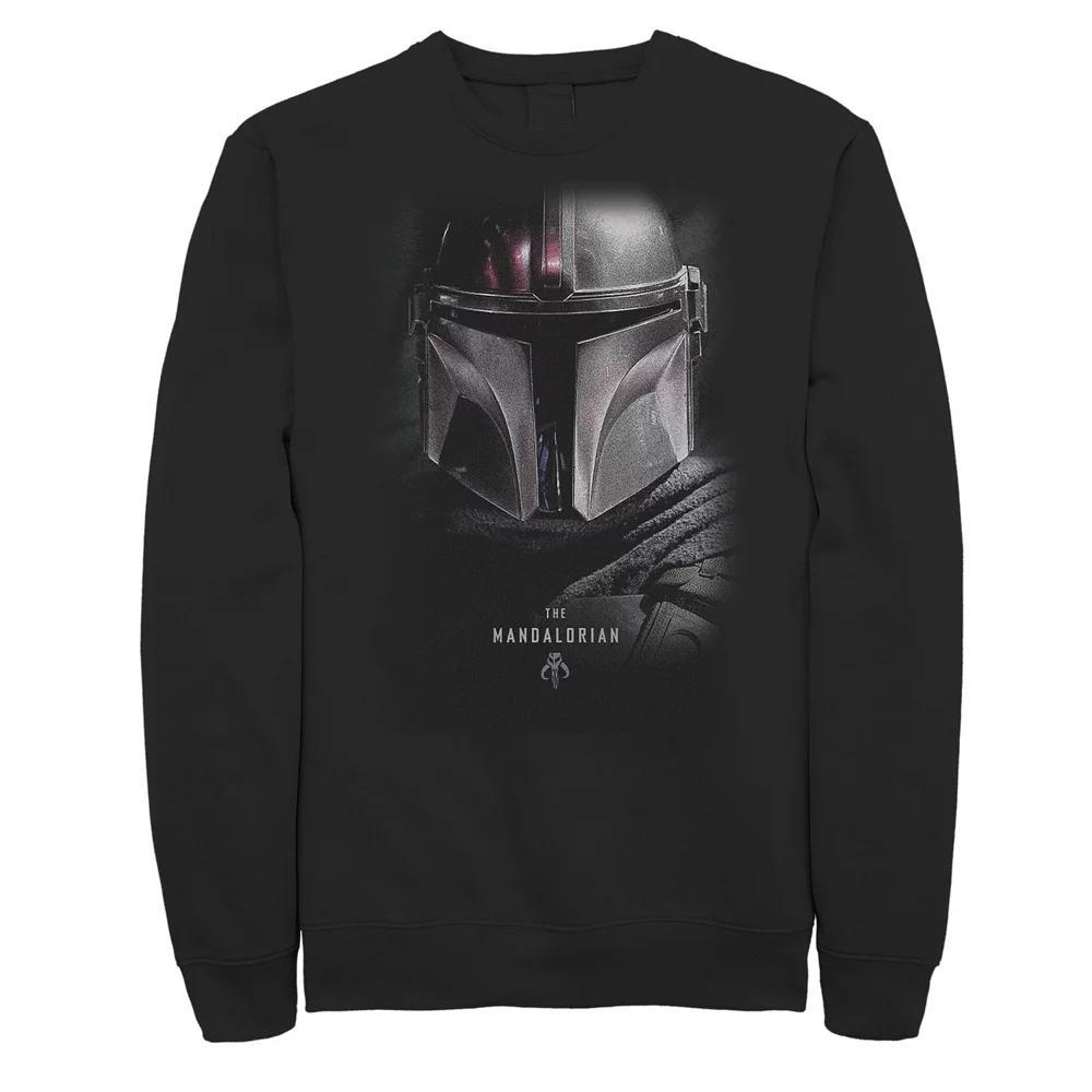 Big & Tall Star Wars The Mandalorian Bounty Hunter Shadow Sweatshirt, Men's, Size: 3XL Tall, Black Product Image